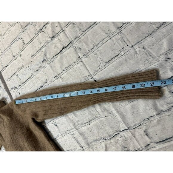 27 Miles Antropology 100% Cashmere Long Sleeve Brown Crop Sweater Size S - Picture 10 of 10